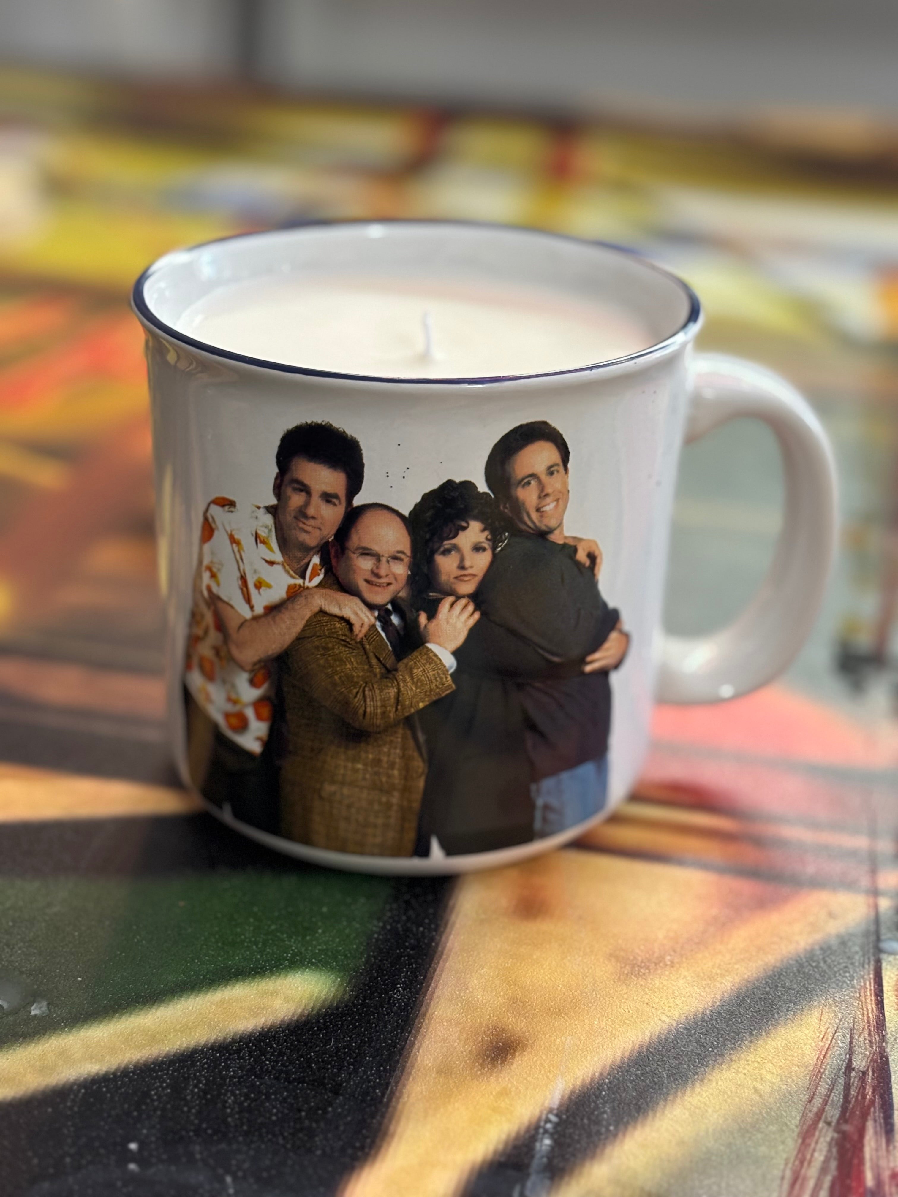 Seinfeld mug candle