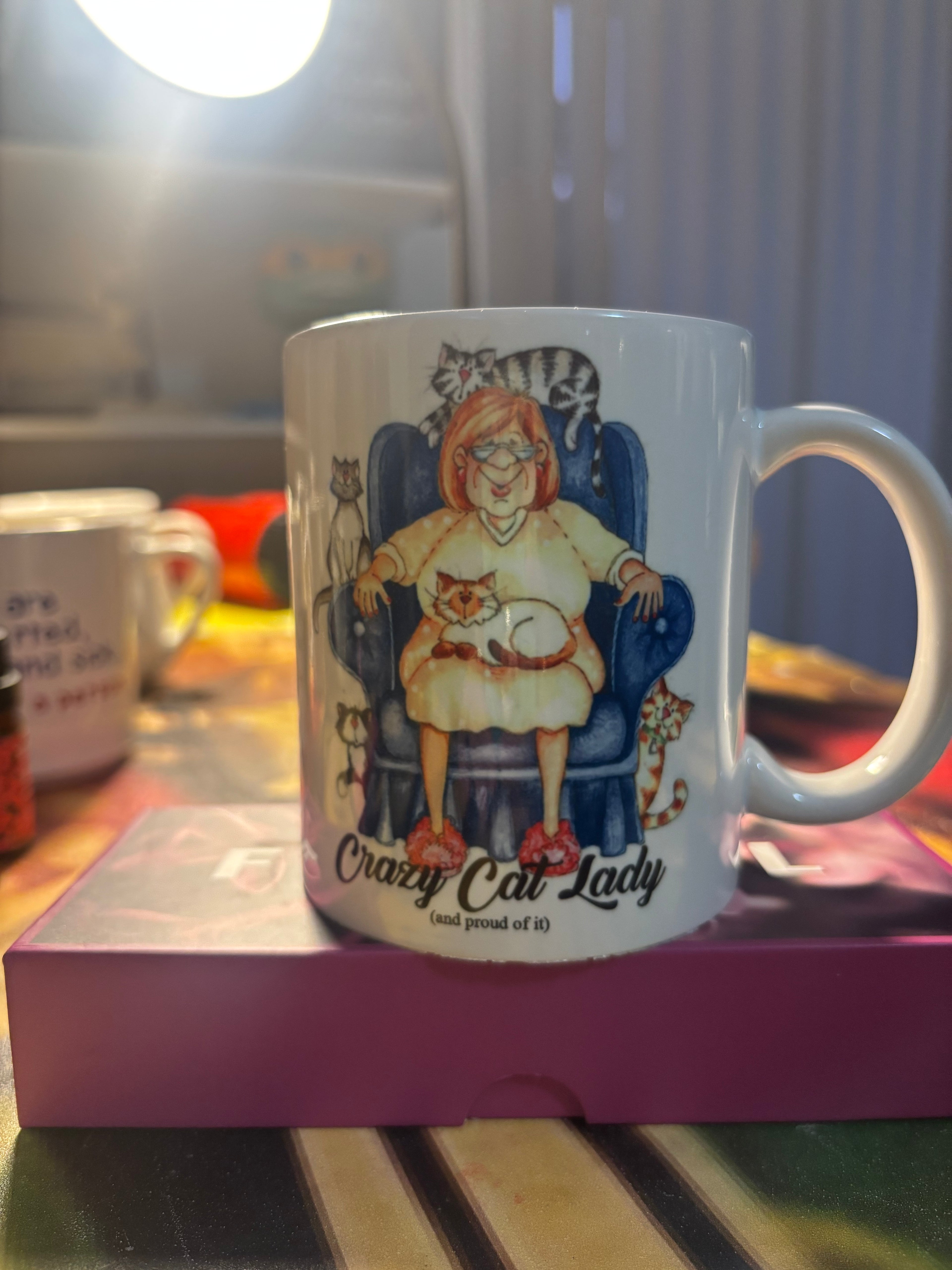 Crazy cat lady coffee mug candle: Scented HoneySuckle