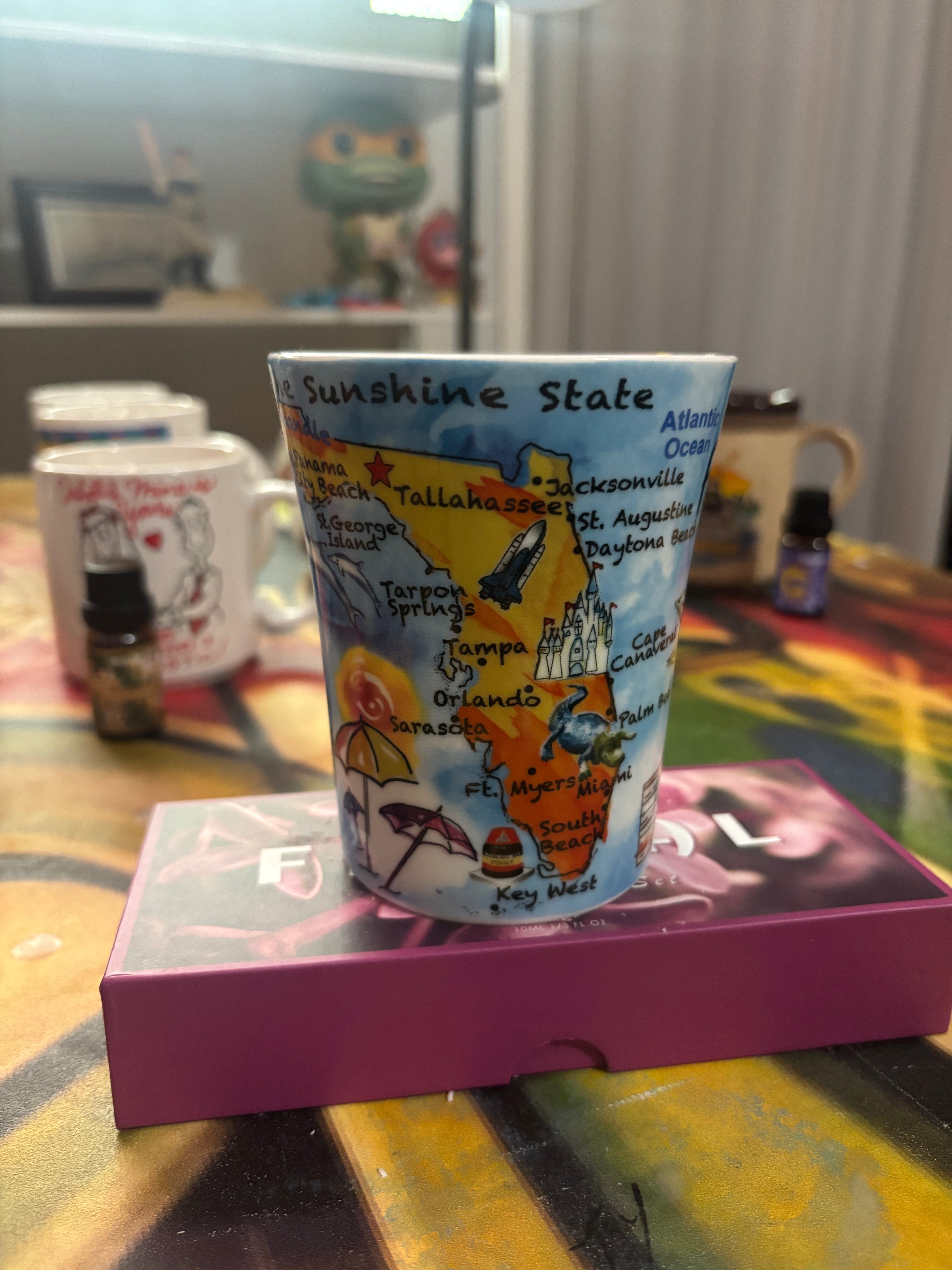 I love Florida coffee mug candle: scented: Gardenia